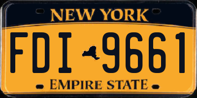 NY license plate FDI9661