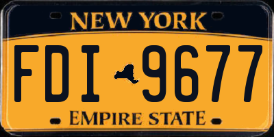 NY license plate FDI9677