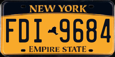 NY license plate FDI9684