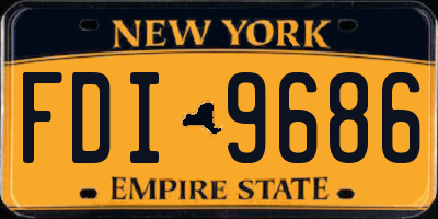 NY license plate FDI9686