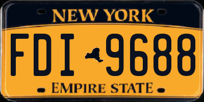 NY license plate FDI9688