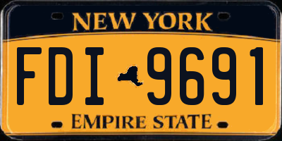 NY license plate FDI9691