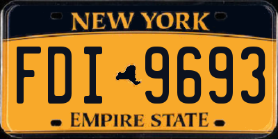 NY license plate FDI9693