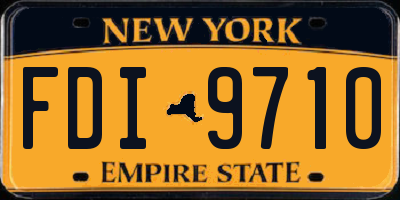 NY license plate FDI9710