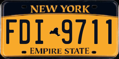 NY license plate FDI9711