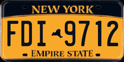 NY license plate FDI9712