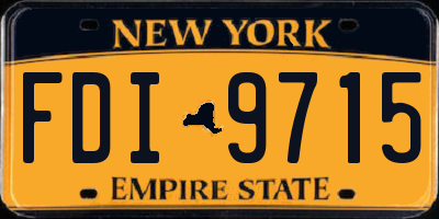 NY license plate FDI9715