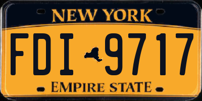 NY license plate FDI9717