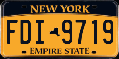NY license plate FDI9719