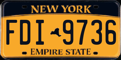 NY license plate FDI9736