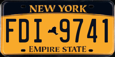 NY license plate FDI9741