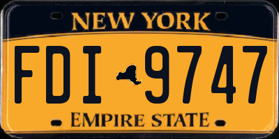 NY license plate FDI9747