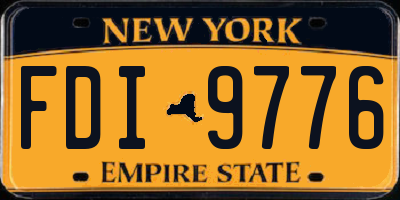 NY license plate FDI9776