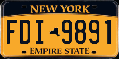 NY license plate FDI9891