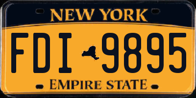 NY license plate FDI9895