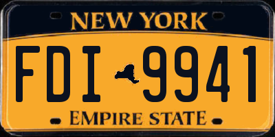 NY license plate FDI9941