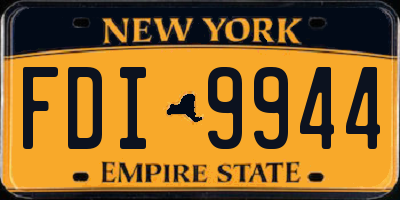 NY license plate FDI9944