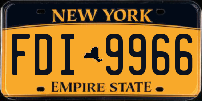 NY license plate FDI9966
