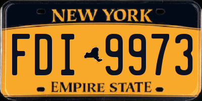 NY license plate FDI9973