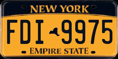 NY license plate FDI9975