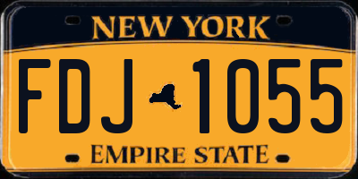 NY license plate FDJ1055
