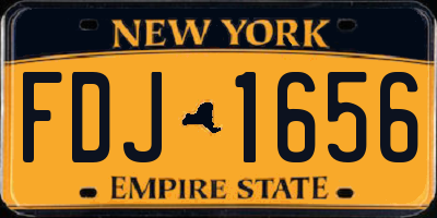 NY license plate FDJ1656