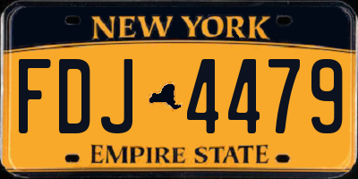 NY license plate FDJ4479