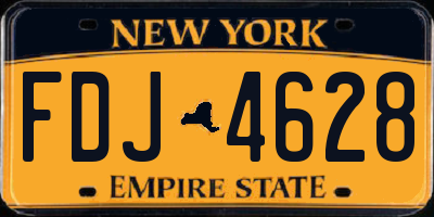 NY license plate FDJ4628