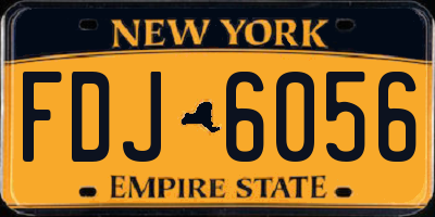 NY license plate FDJ6056