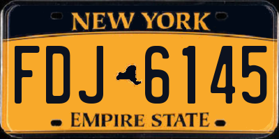 NY license plate FDJ6145