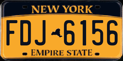 NY license plate FDJ6156