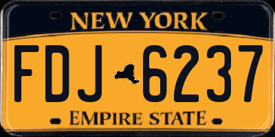 NY license plate FDJ6237
