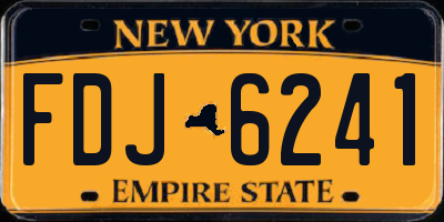 NY license plate FDJ6241