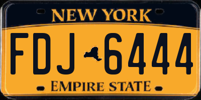 NY license plate FDJ6444