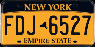NY license plate FDJ6527