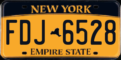 NY license plate FDJ6528