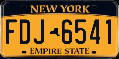 NY license plate FDJ6541