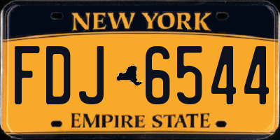 NY license plate FDJ6544