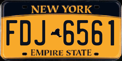 NY license plate FDJ6561