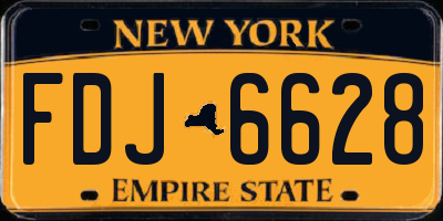 NY license plate FDJ6628