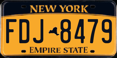 NY license plate FDJ8479