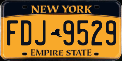 NY license plate FDJ9529