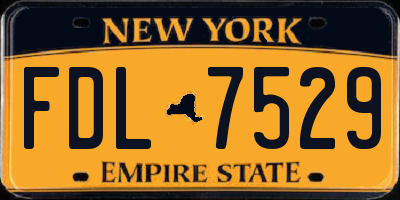 NY license plate FDL7529
