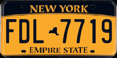 NY license plate FDL7719