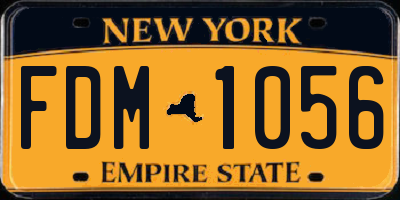 NY license plate FDM1056