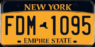 NY license plate FDM1095