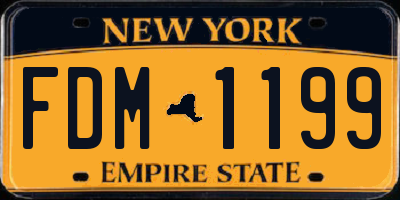 NY license plate FDM1199