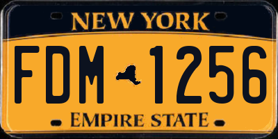 NY license plate FDM1256