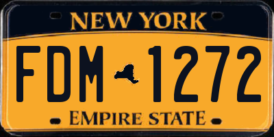 NY license plate FDM1272