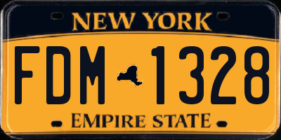 NY license plate FDM1328